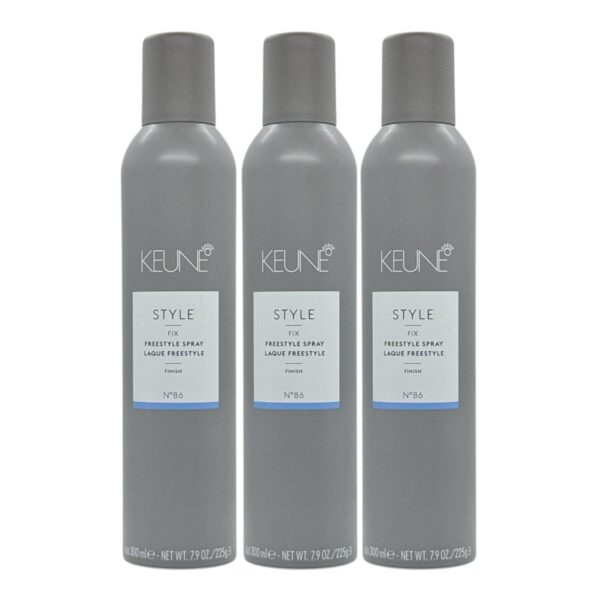 Keune Style Fix Freestyle Spray Laque Finish 7.9 Oz (Pack of 3)
